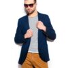 Blue Jacket & Stripe Tee
